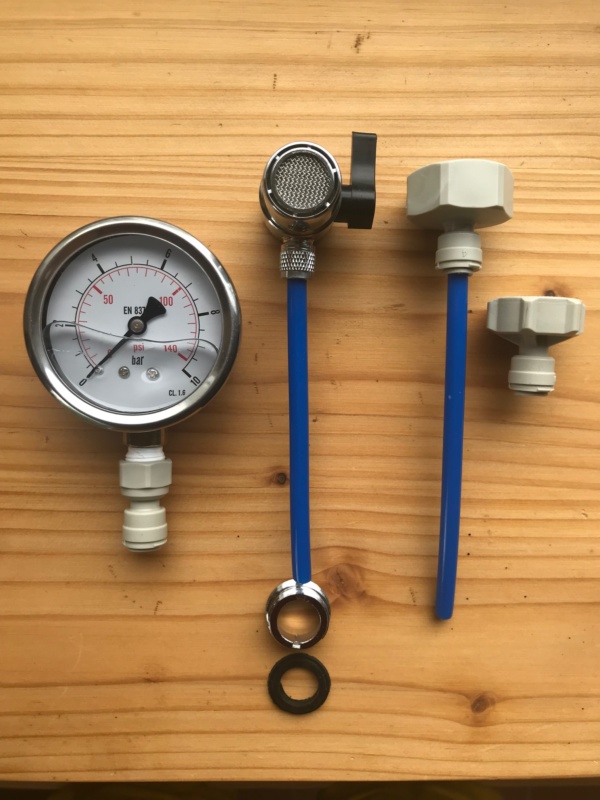 Druckmanometer zum Test für Wasserleitungsdruck (gebrauchtes Leihgerät)