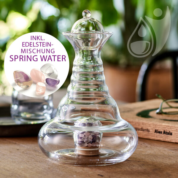 Lebendiges Trinkwasser - ALLADIN Karaffe mit Delsteinfach Spring Water